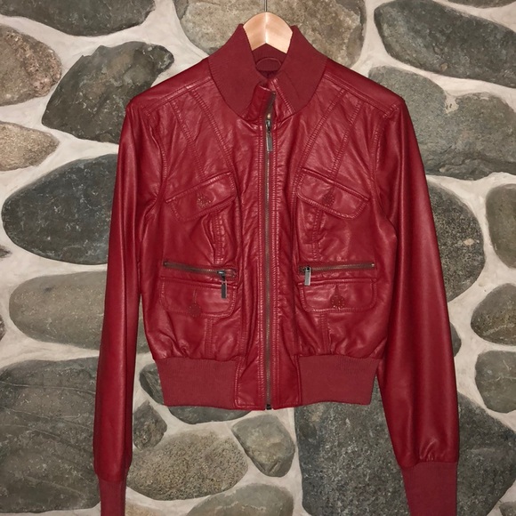 GUESS red short jacket - Picture 1 of 3